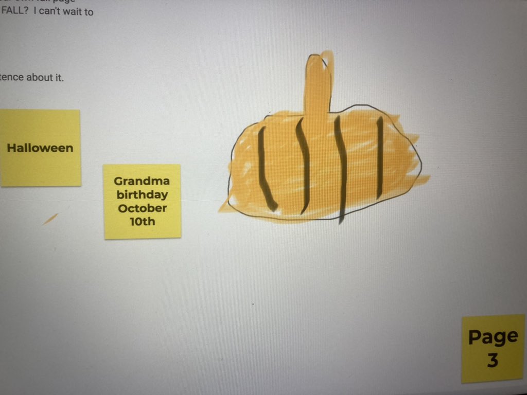 mspencer51's tweet photo. @LarkspurPS @peel21st @PeelEML The online Grade 1 Lions 🦁 using #GoogleJam to create their own Fall stories to end the month of October. https://t.co/8m2vYs2Rie