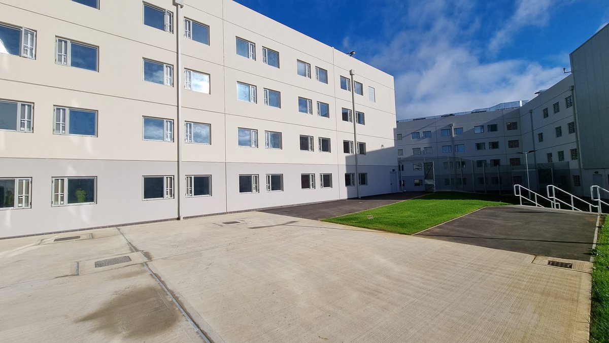 A momentus day ...... construction is complete and <a href="/kierconstruct/">Kier Construction</a> have done a fantastic job building HMP Five Wells. <a href="/G4S/">G4S</a> are now responsible for final fit out of the buildings with the first prisoner due in February 2022.