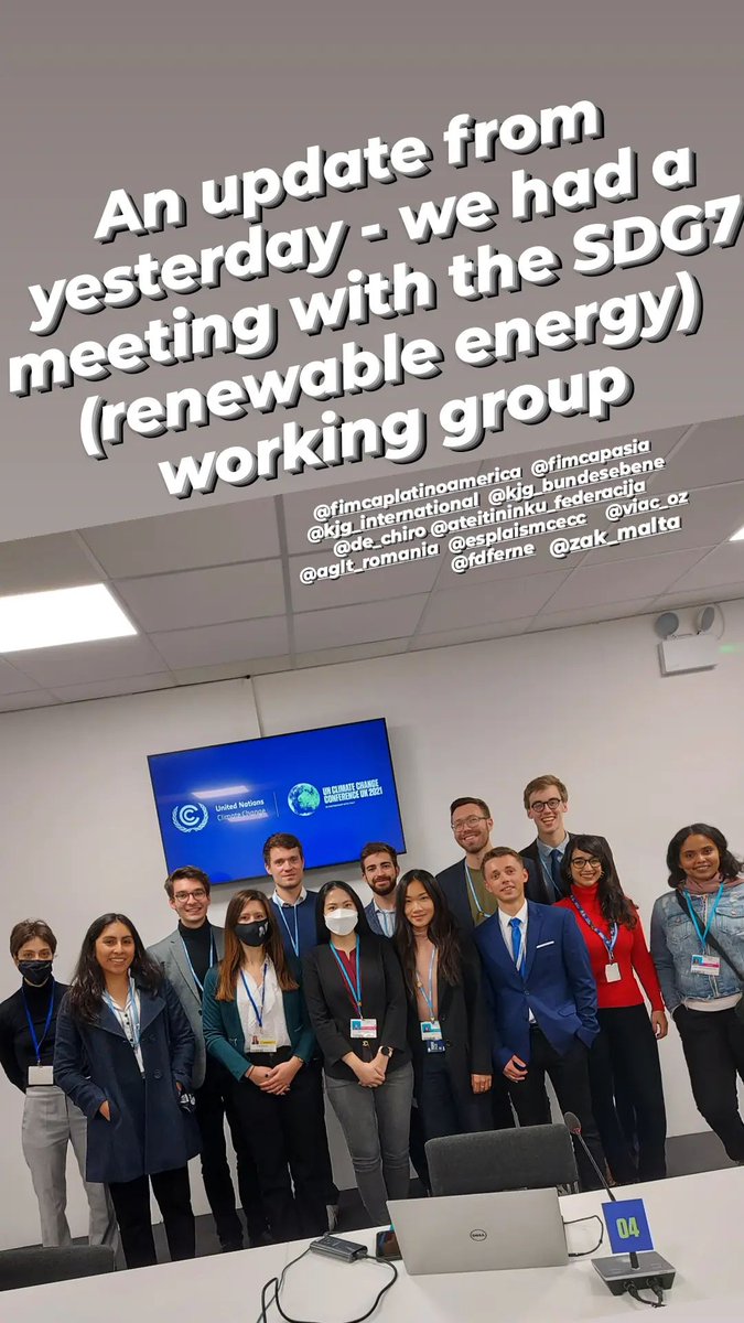 FIMCAPEurope's tweet photo. A brief update from #COP26 in #Glagow. 💚🌍📢
#backtotheclimate #ClimateJusticeNow #JustTransition #FFF #Youth4Climate #Laudatosi @COP26 #TogetherForOurPlanet #ClimateEmergency #NoTimeLeft #ClimateAction #climate https://t.co/O5cgGbQ3gg