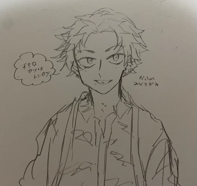 自分じゃ絶対作らねえキャラデザの男ができた(フォロワーのアドバイスで) 