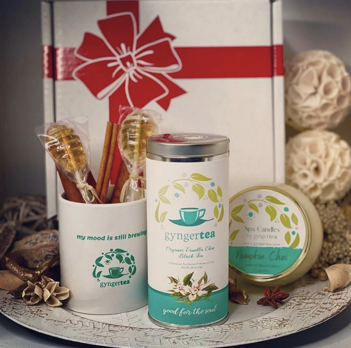 GyngerTea's tweet photo. Need to place a bulk gift order for the holidays? You tell us the budget and how many gifts you need, we will handle the rest. Email (tealover@gyngertea.com) or call/text (267) 571-1602 today to confirm your order. - https://t.co/zjjOZkexBZ https://t.co/f89KNQk0xT