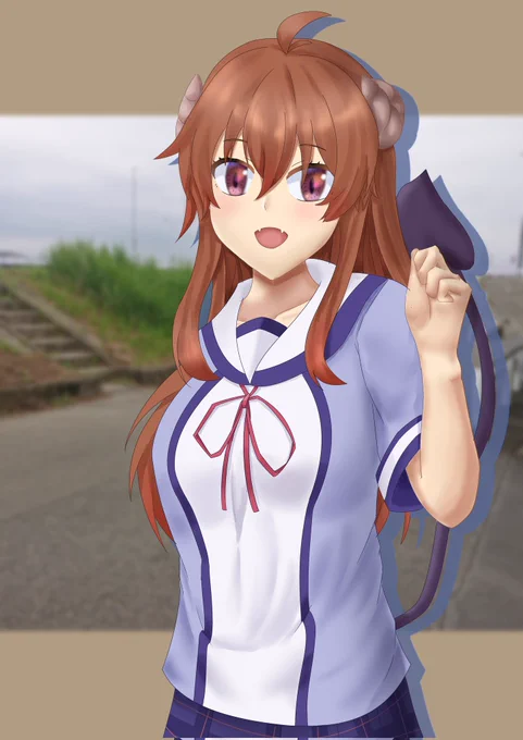#いい推しの日ツインターボと湊友希那とWとシャミ子です他にも沢山いるので最近描いたこの4枚に厳選しました 