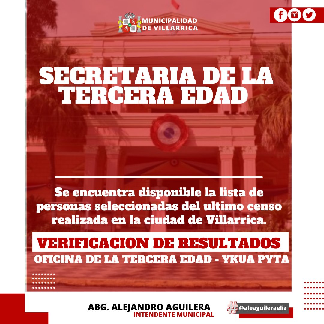 #Aviso | ¡Secretaria de la Tercera Edad!