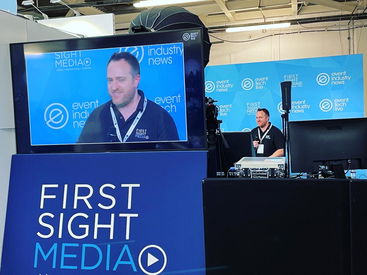 firstsightmedia's tweet photo. Last day to come visit @firstsightmedia at our #pop-up bonus #content #stage @eventtechlive Stand 1402 @SimonHowardInt @richobelcher #ETL21 #hybridevents #hybridsolutions https://t.co/Q7gLPGR8lW