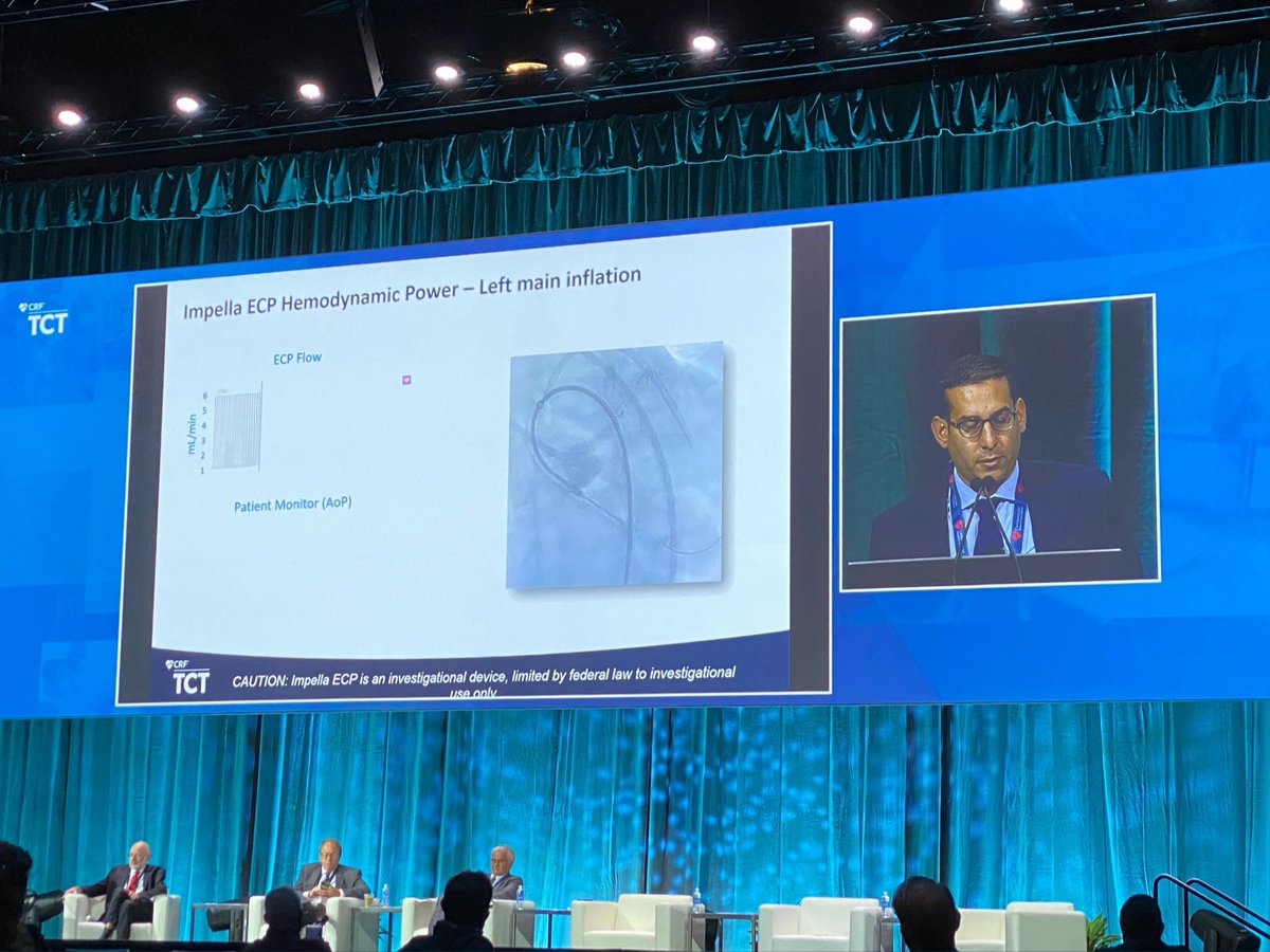 DrAmirKaki's tweet photo. I had the privilege and honor to present the EFS work for the 9F ECP at TCT 2021.  This powerful technology will change the landscape for complex PCI and High Risk Patients. 4 Liters via 9F equals game changer.  Exciting times for our field and our patients! https://t.co/FDQ7GXci7B