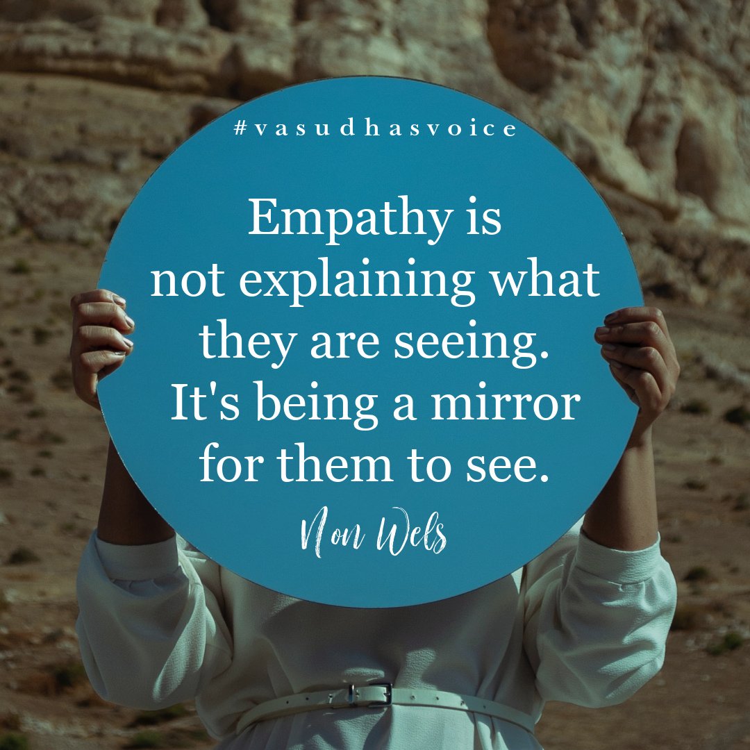 vasudhasvoice's tweet photo. Empathy is not explaining what they are seeing.  It's being a mirror for them to see.

Non Wels

💙

Pre-order: Why She Must Lead on Amazon Kindle now! https://t.co/Oh5qs7mSkw https://t.co/tBtJXJV4zf