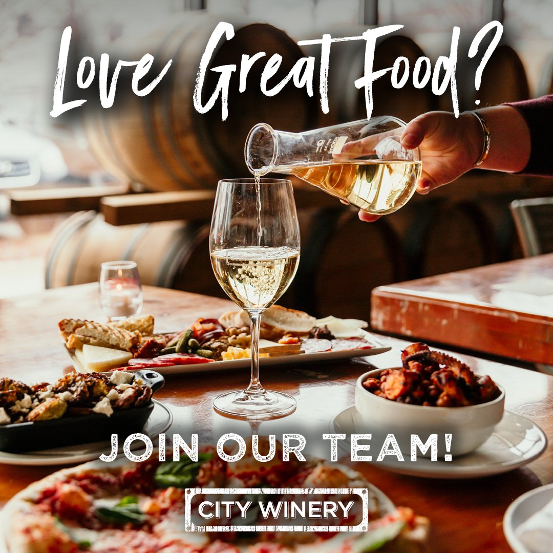 Fuel your culinary fire and join our team of talented hospitality & kitchen professionals as we create unforgettable dining experiences for guests to Indulge Their Senses. Learn more & apply online at: harri.com/City-Winery-Ph…