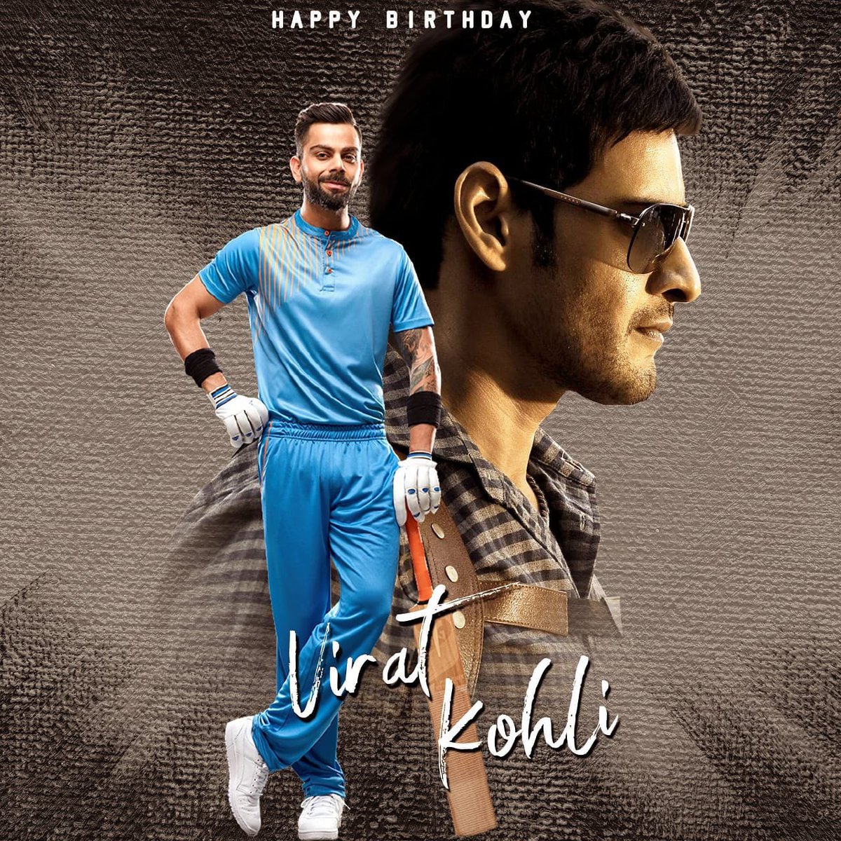 MassMaheshFC's tweet photo. Wishing Our Indian Captain KING Kohli A Very Happy Birthday From Super Star Fans 

#HappyBirthdayViratKohli
#SarkaruVaariPaata @imVkohli @urstrulyMahesh https://t.co/Yru8MsEQWO