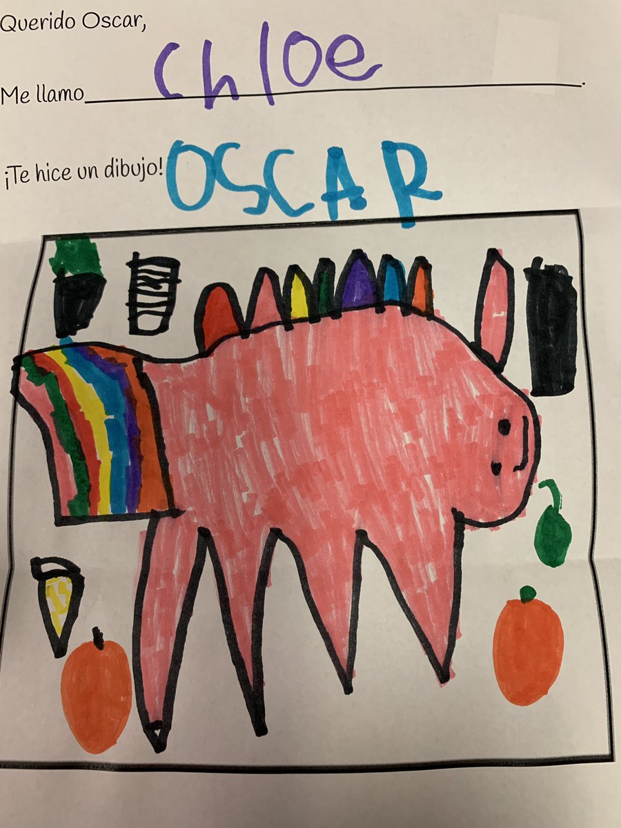 SeaLionLibrary's tweet photo. Pre-K letters to Oscar the Hungry Unicorn.#artists #MyMISD @DoodleDyson @LouCarter240 https://t.co/3Gjng9TGJk