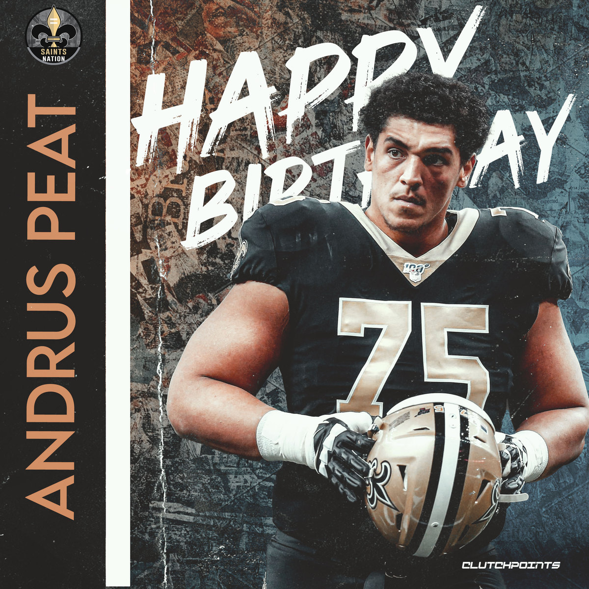 Join Saints Nation in greeting 3x Pro Bowler, Andrus Peat, a happy 28th birthday! 