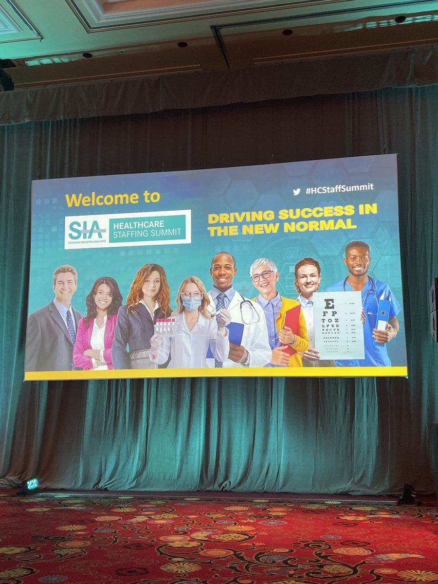 HealthITq's tweet photo. Thursday morning key note at the SIA Healthcare Staffing Summit https://t.co/uBUDa5Stnx