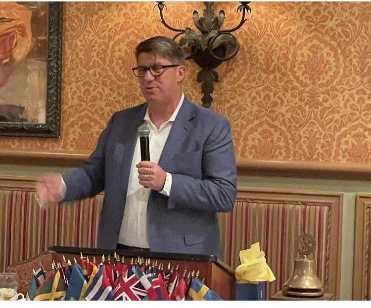 ClubYbor's tweet photo. Thank you to Jason Licht Bucs GM for speaking to us. His father was a great Rotarian and his story was inspiring! Go Bucs! @Buccaneers @Rotary @RotaryD6890 https://t.co/DB8kNbJX80