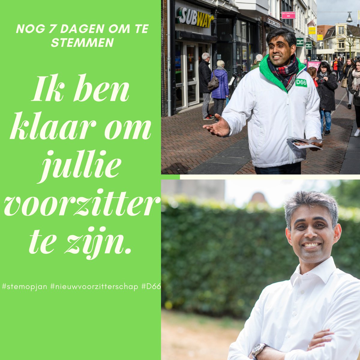 janarthanan's tweet photo. Dit is het moment om te kiezen voor een echte verenigingsman van onze partij #D66 #stemopjan #nieuwvoorzitterschap https://t.co/kXW2C5hhha