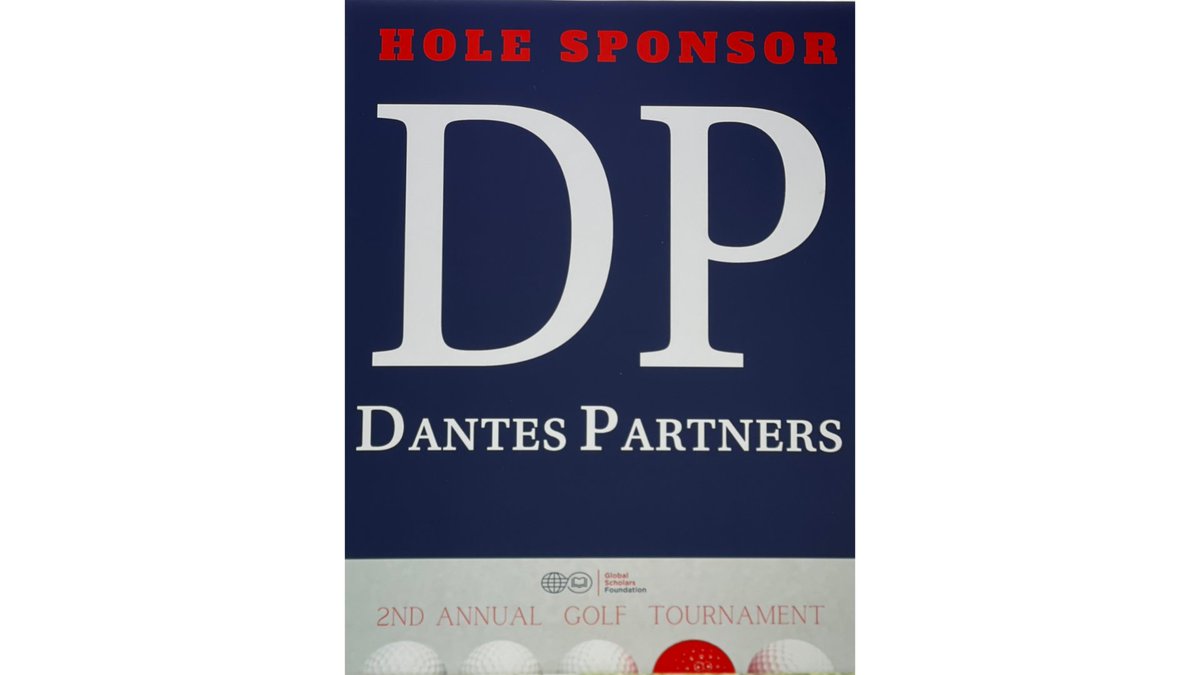 Happy Thursday! Thank you, Hole Sponsor, Dantes Partners. The 2nd Annual GSF Golf Tournament was a success!  #GSF #GolfTournament #DP #HSCDC