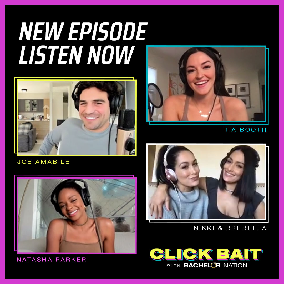 This week we're going no holds barred as the incredible Bella Twins, Nikki and Brie, stop by Click Bait to spill the tea about their upcoming appearance on The Bachelorette!

Listen now: https://t.co/JO34mIDibs https://t.co/YLL6tBUBx6