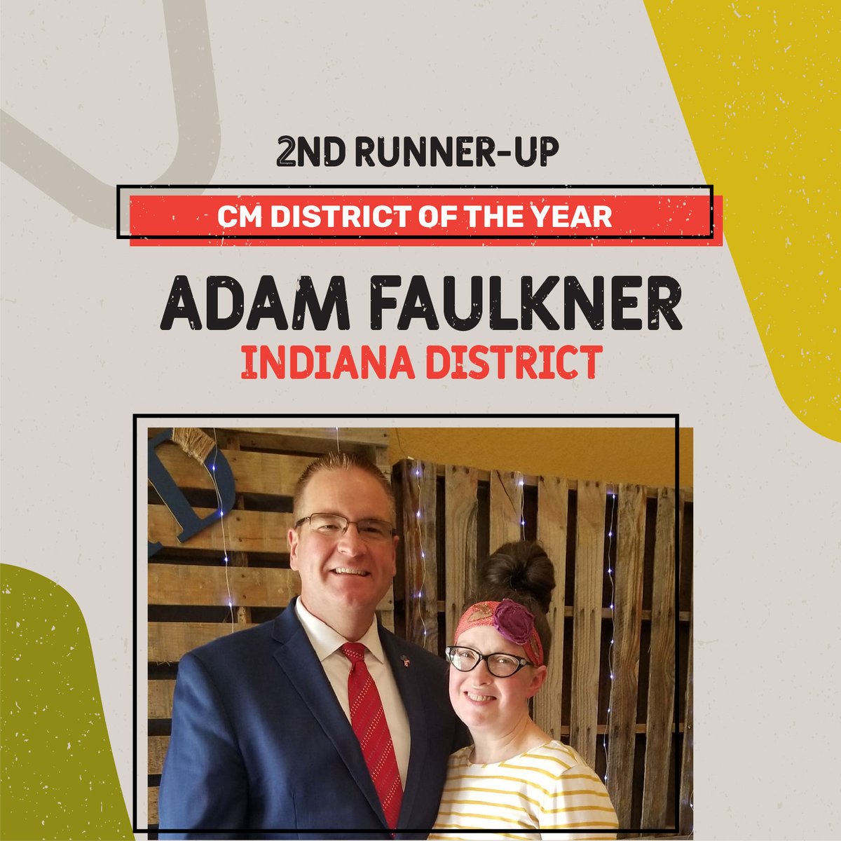 CM_UPCI's tweet photo. Congrats to Adam Faulkner and the Indiana District for 2nd Runner-Up CM District of the Year! Indiana had a 40% increase over last year's Save Our Children offering! Great job! #upcichildrensministries #SOC https://t.co/kraBsbWkw3