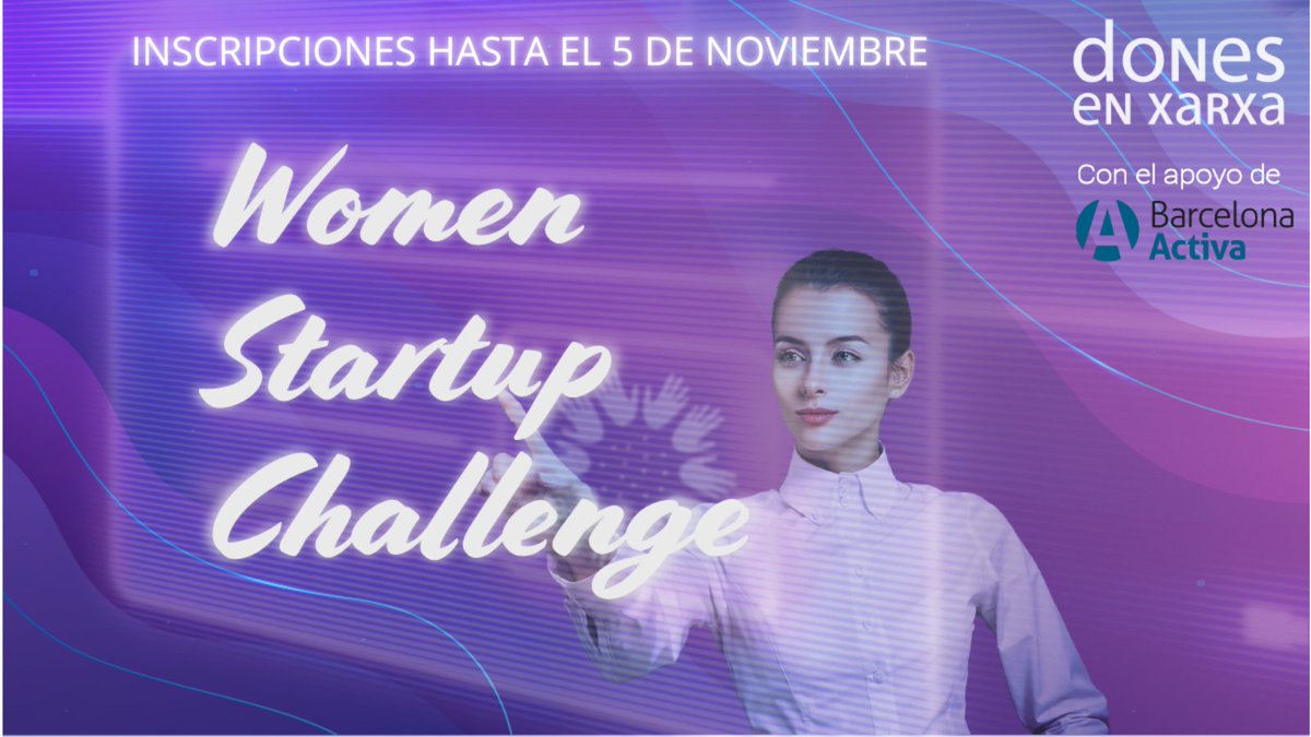 🙋 ¿Eres una mujer líder de una #startup? ¡Este es tu reto! 
📣Mentoring  Networking y un espacio único dentro de las jornadas #WomanLiderTIC #WomenStartUpChallenge sólo para ti 👩🏽‍🏫
🏃‍♀️¡Participa en el challenge! 🥇
👉bit.ly/formCasT21👈