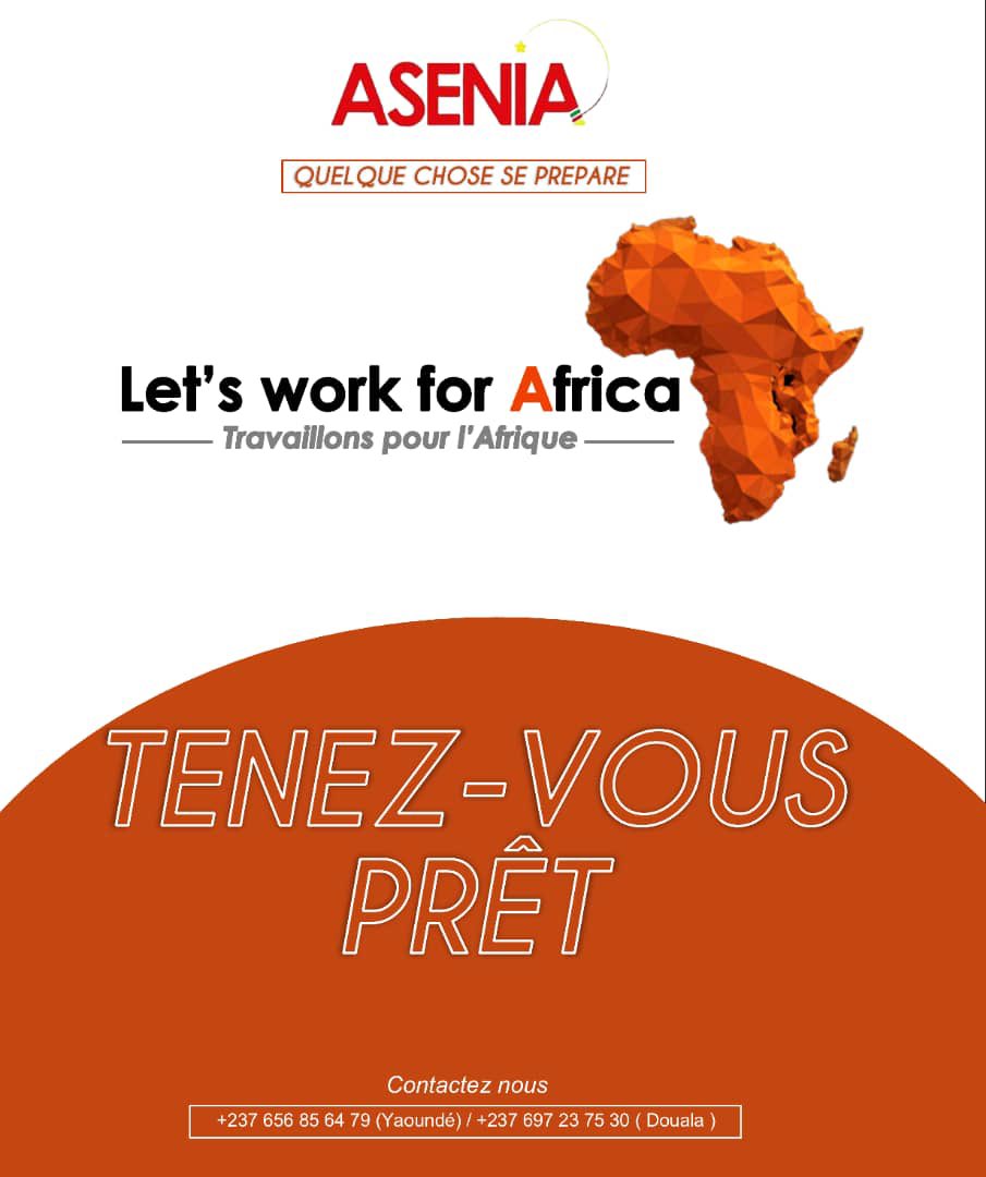 ASENIA_MIC's tweet photo. 🔉SORTEZ VOS AGENDAS 🔉

 📌 ÊTES VOUS PRÊTS ???

📍 QUELQUE CHOSE DE GRAND SE PRÉPARE...

📍 PLACES LIMITÉES

NB:  NE DITES PAS QU'ON NE VOUS A PAS DIT !!! 🌠🌠🚀🚀

#MadeinAfrica 🌍
#ZLECAF https://t.co/UREQ09oZ7U