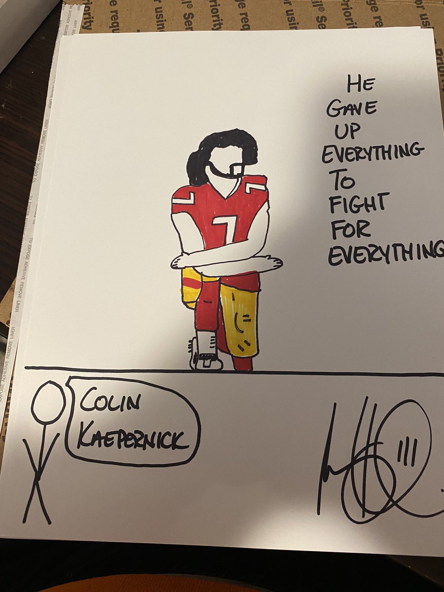 tonyposnanski's tweet image. Colin Kaepernick art! DM if interested!