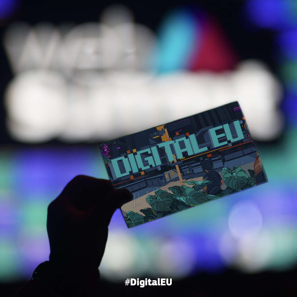 DigitalEU's tweet photo. Final day at the #WebSummit2021✨

We loved speaking with you about all things #digital &amp; tech policy 🤖🇪🇺 

Want to stay in touch?💜

📸 Instagram @DigitalEU 
📘 Facebook @DigitalEU
👩‍💻 Website https://t.co/CFPXWHdgnZ https://t.co/atUz6gzLLH