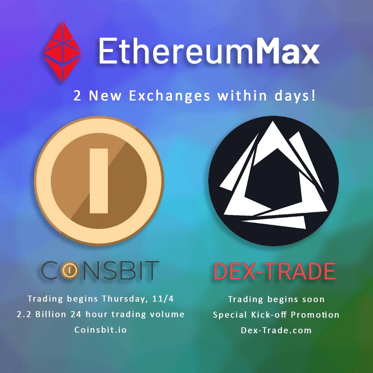 RealEmaxArmy's tweet image. LFG $EMAX #eMaxArmy new exchange listing today on @c0insbit ♦️🚀