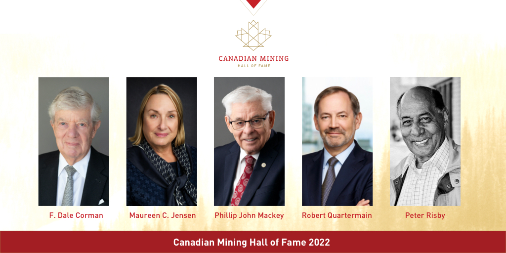 CdnMHF's tweet photo. 📣 We are VERY proud to announce the 2022 CMHF Inductees: F. Dale Corman, Maureen C. Jensen, Phillip John Mackey, Robert Quartermain and Peter Risby. These five legends have demonstrated incredible leadership and outstanding achievement. ⭐️ #CMHF2022 https://t.co/Yku23Ybqwd https://t.co/S9l3JPlLnq