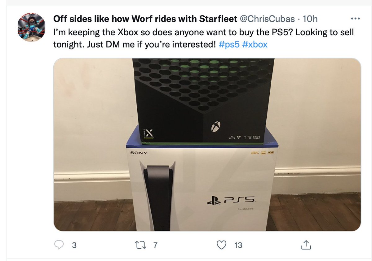 RealChrisCubas's tweet photo. Come on guys. I can't afford one of these let alone both. https://t.co/Aru2TnCGkK