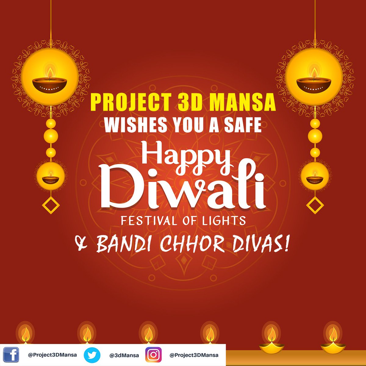 3dMansa's tweet photo. ਪ੍ਰੋਜੈਕਟ 3ਡੀ ਮਾਨਸਾ ਵੱਲੋਂ ਸਾਰਿਆਂ ਨੂੰ ਬੰਦੀ ਛੋੜ ਦਿਵਸ ਅਤੇ ਦੀਵਾਲੀ ਦੀਆਂ ਲੱਖ ਲੱਖ ਵਧਾਈਆਂ! https://t.co/ENlC6hIG7M