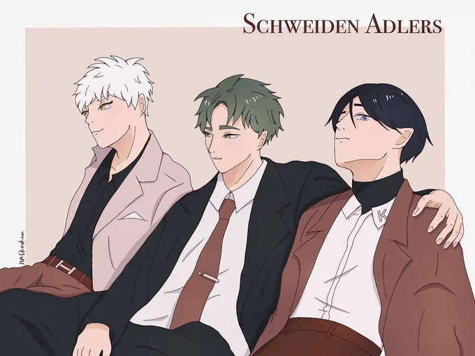 スーツ着てるADLERS 🤍 