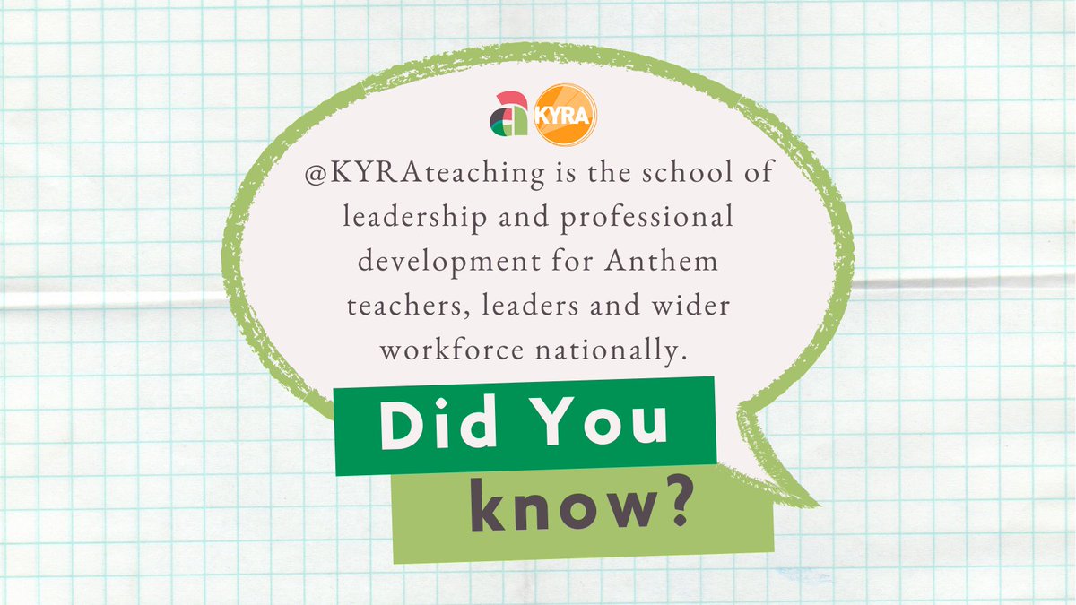 AnthemTrust's tweet photo. We're really proud to have @KYRAteaching as part of the @AnthemTrust family. Find out more about how we work together https://t.co/SqFgzvZjmj #developinggreatpeople https://t.co/bJIYK7x6oe