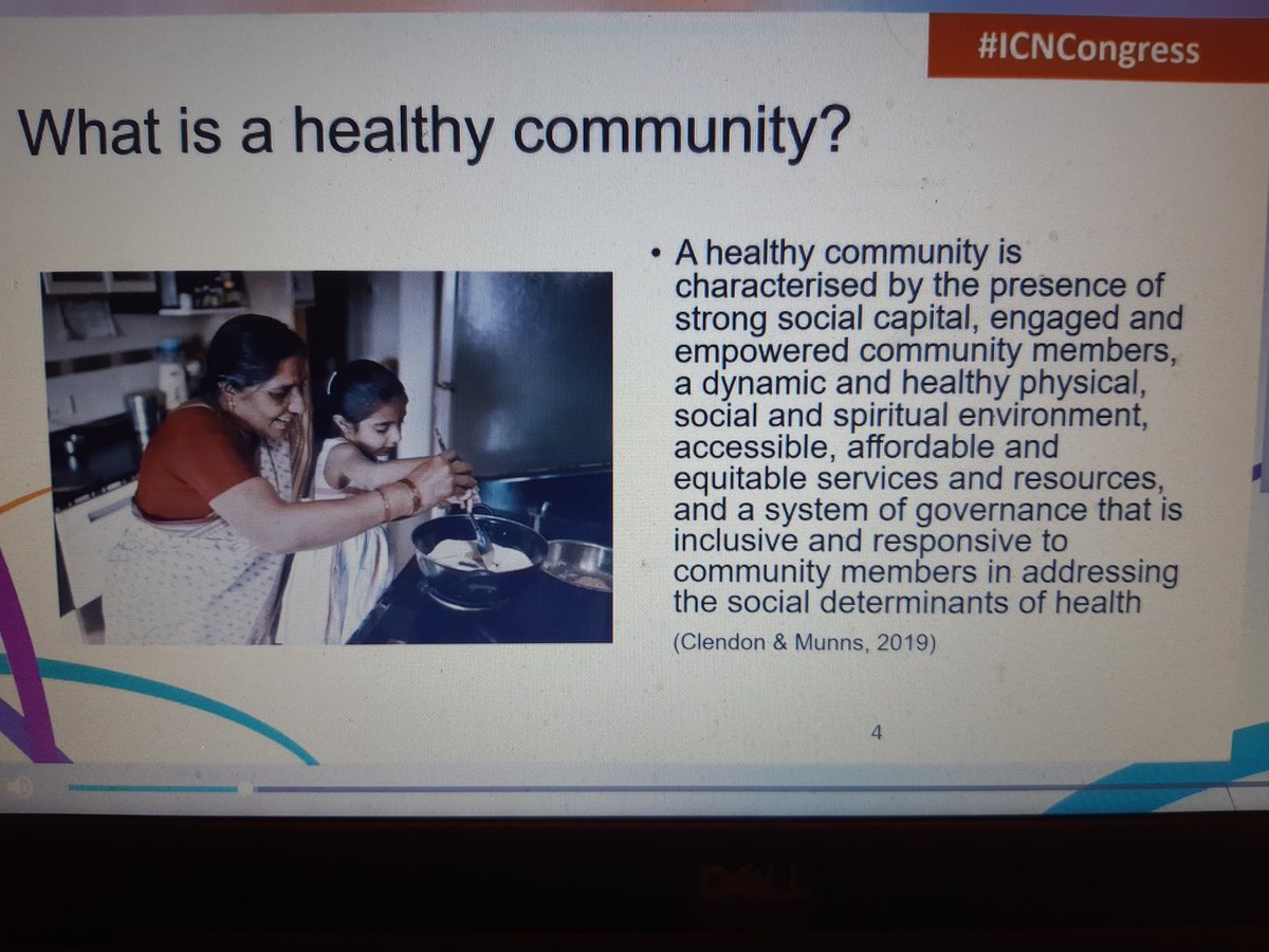 ViraniTazim's tweet photo. Love this definition of a healthy community - nurses in conversation on healthy communities #ICNCongress Home and community nurses in Canada are play a key role in healthy communities #SEHEALTH_SEHC https://t.co/KF9koCyK5d