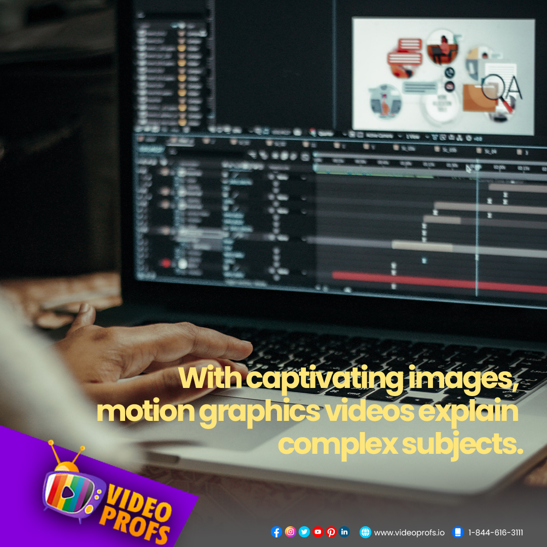 Motion graphics animation films are a terrific method to make your audience more engaged and interested in boring, static material. 
Visit Us:  videoprofs.io

#VideoProfs #videoanimation #videoanimationagency #videoanimationcompany #videoanimationcreator