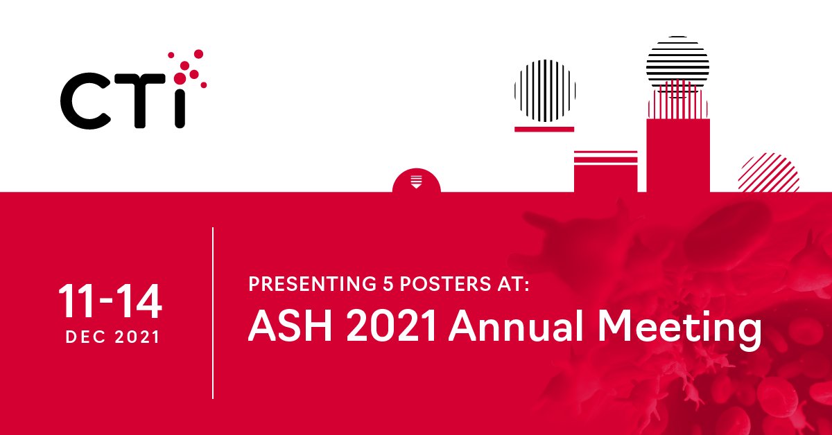 ctibiopharma's tweet photo. We look forward to presenting encouraging clinical data from our #myelofibrosis program with our collaborators at #ASH21. Learn more: https://t.co/2rY4MSSDiT

#hematology #oncology https://t.co/9H4445umHJ