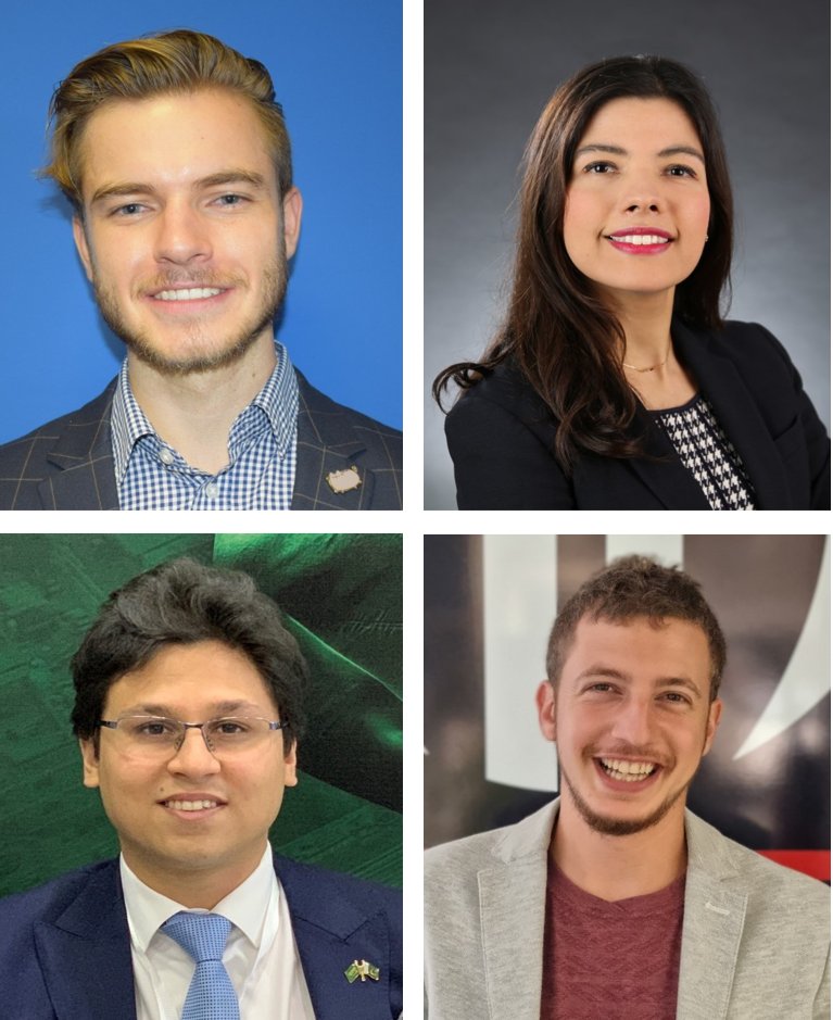 fiatafederation's tweet photo. 🏆Register to the Young International Freight Forwarder of the Year Award Final Event on 17 Nov 2021 https://t.co/DlTFR2r63X, organised w/
@TT_Club and meet the four final contestants J. Goedhart #SAAFF, G. Perez Perez #CIFFA, M. Wasif Wiqar #PIFFA, G. Fornés Gil #FETEIA ! https://t.co/WXFtz2857c