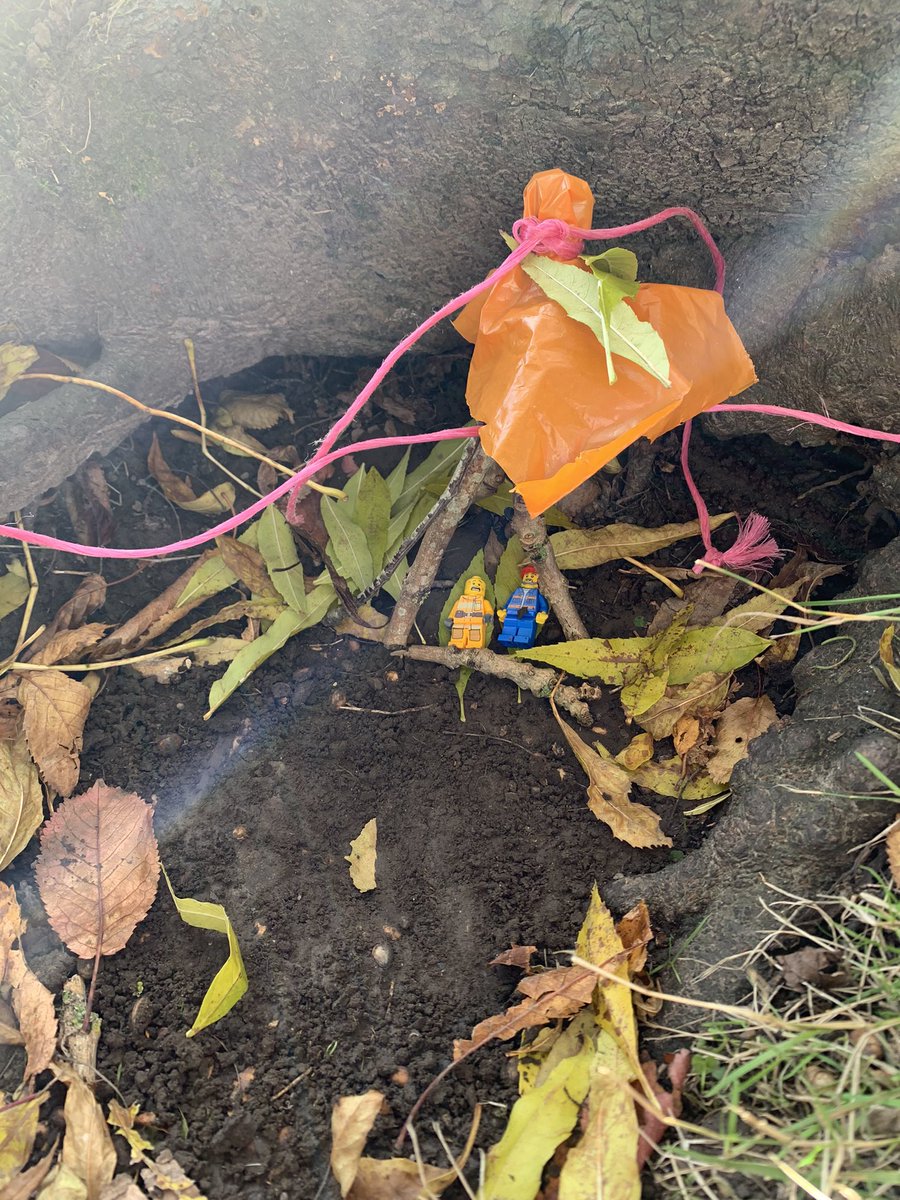 bannps's tweet photo. P4W were making miniature dens with Mrs Morrison as part of #OutdoorClassroomDay .  They could only use the materials around them to keep their Lego character dry! https://t.co/R6kxzbVGbf