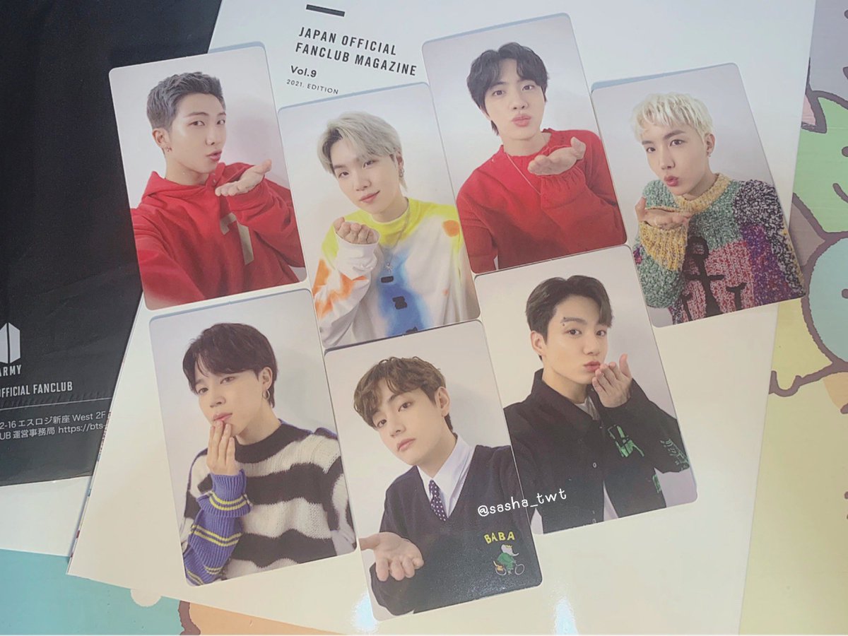sasha_twt's tweet photo. [💜]「BTS JAPAN OFFICIAL FANCLUB」×「BTS JAPAN OFFICIAL MOBILE」W Member Gift

#방탄소년단 #btscollection #sashabts #bts #태형 #뷔 #V #RM #JHOPE #JIN #SUGA #JIMIN #JUNGKOOK https://t.co/vItej6mwgr