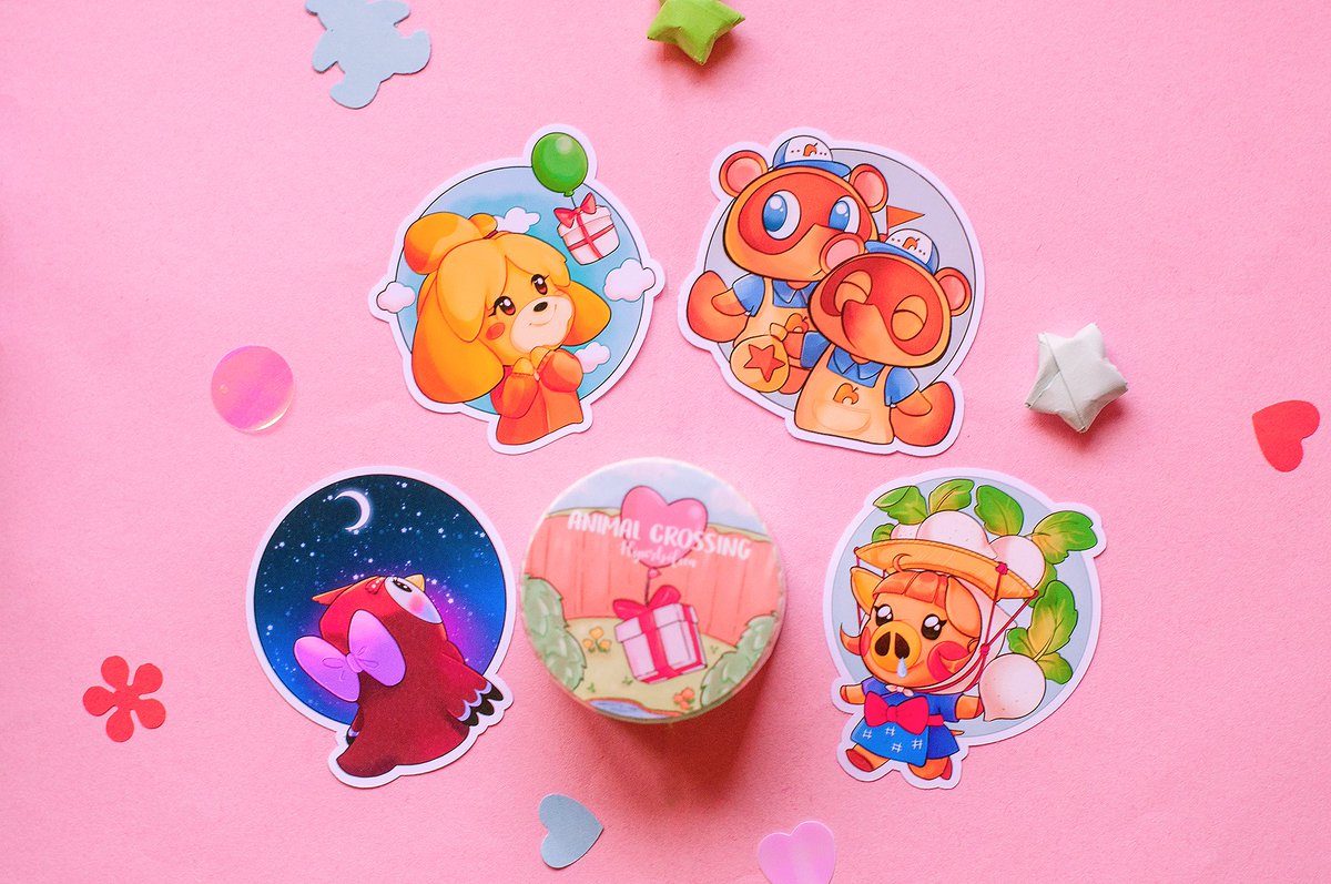 hiperbolicart's tweet photo. ✨ANIMAL CROSSING GIVEAWAY✨

🌸RULES:
✅Follow, ❤Like, 🔁RT and 🔽comment below which is your fav villager/character! 

🎁PRIZE:
Animal Crossing bundle:
~ Animal Crossing New Horizons stamp washi tape.
~ ACNH sticker set: Isabelle, Celeste, Timmy&amp;Tommy and Daisy Mae. https://t.co/2P3e0Bakx6