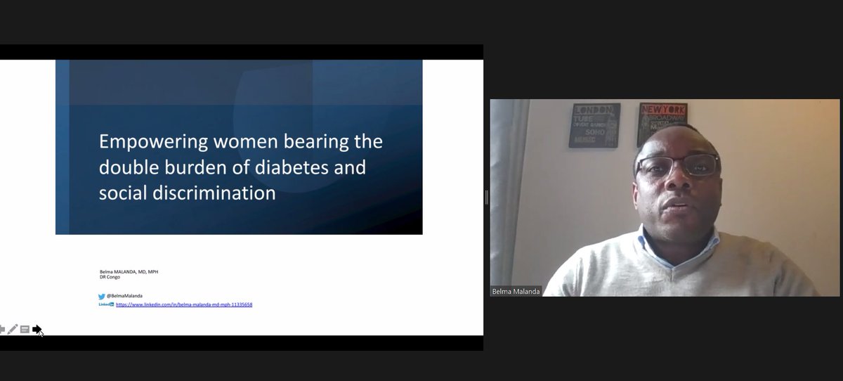 GeorgeInstUK's tweet photo. Brilliant to hear from @BelmaMalanda on his work in the DRC to empower women experiencing the dual burden of #diabetes & social discrimination
Dr Malanda is the winner of the 1st cycle of @WHO #NCDLab on Women and Girls which we @georgeinstitute co-chair
https://t.co/rMdaRPnEnd https://t.co/JIyNypGjkS