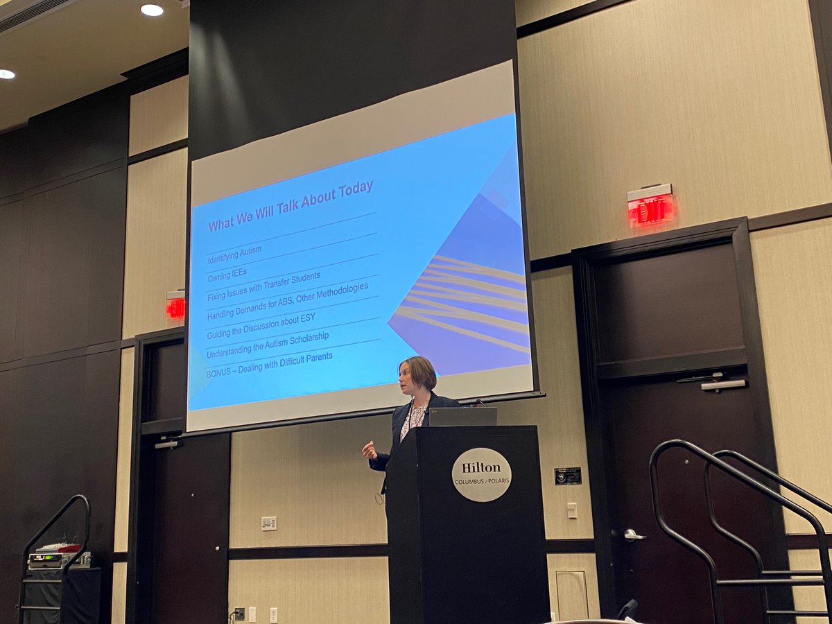 OSPAonline's tweet photo. Starting our day off with @Pamela_Leist, sharing her expertise on mastering special education compliance for students with Autism! https://t.co/PsfoQsPRGw