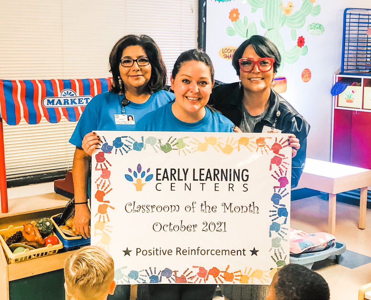 CFISDELCS's tweet photo. Congratulations to @CFISDELC2 three’s classroom for winning October’s Classroom of the Month:Positive Reinforcement! #motivate #engage #praise https://t.co/MS40BscJxs