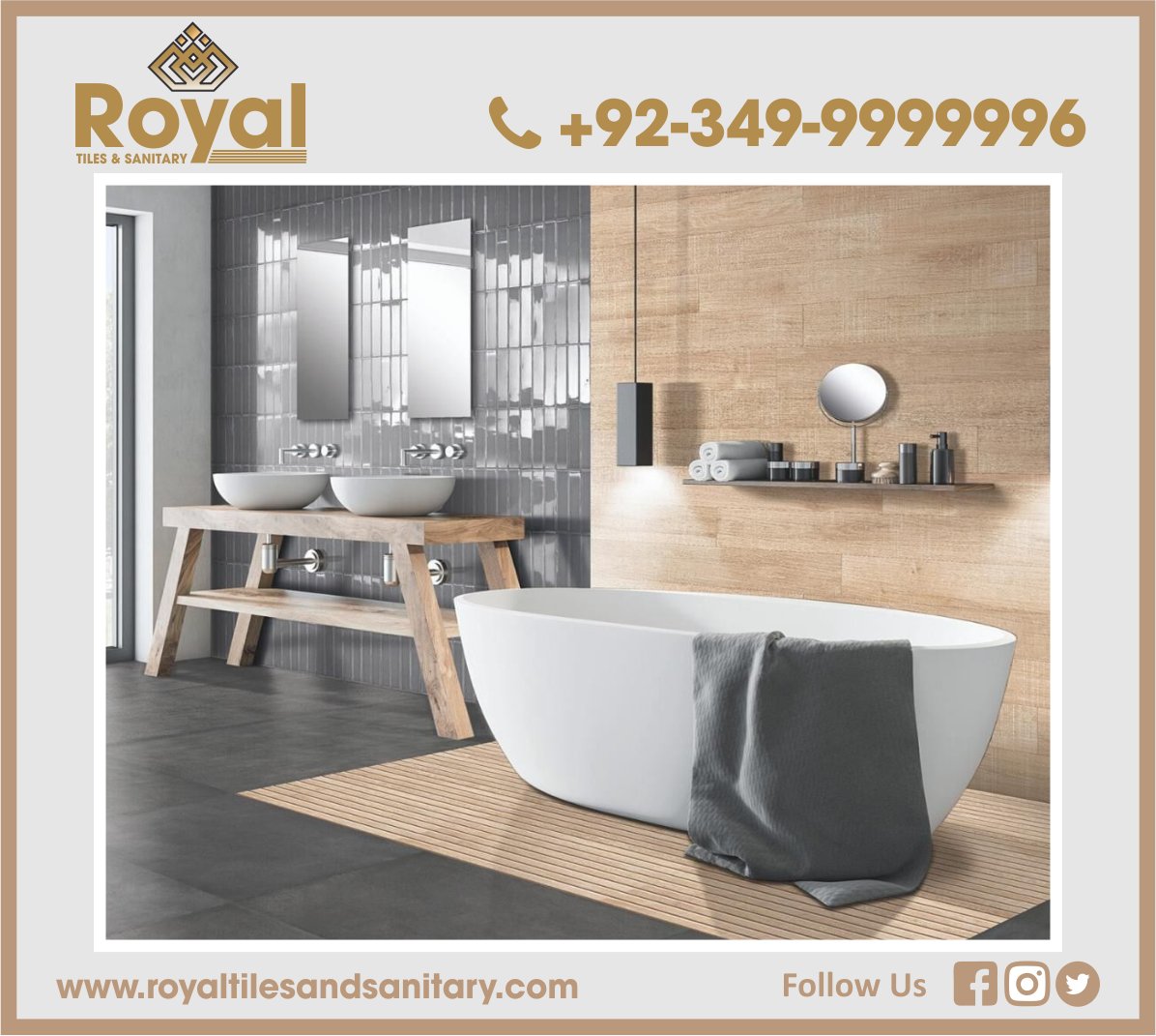 TilesSanitary's tweet photo. Wood porcelain tile is one of the favourite materials for designing new spaces with a natural, careful and really cosy aesthetic.
Article Name: Ribbon Natural 
Size: 24" X 48" 
Brand: IBERO https://t.co/DAw2R6Q3Ok