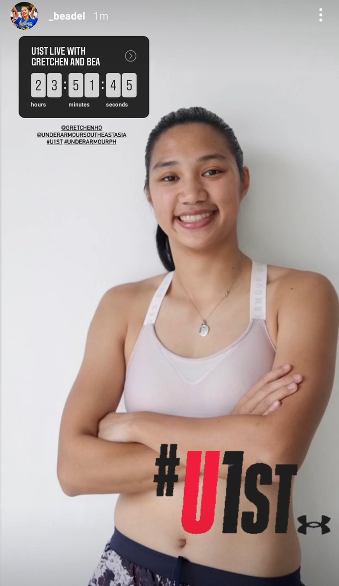 gae4beaddie's tweet photo. U1ST Live with @_beadel @gretchenho !! ❤️
#U1ST #UNDERARMOURPH https://t.co/4U4pEvLZ2G