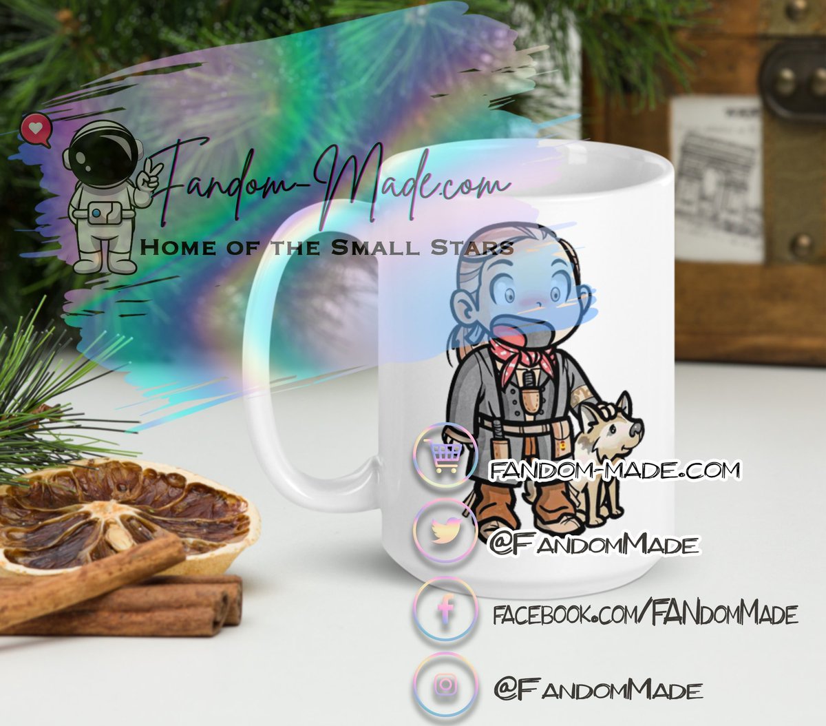 FandomMade's tweet photo. This #YoungIan #SmallStar is one of our brand new designs. It’s perfect for showing off your love for #Outlander star #JohnBell. It's available on a mug, water bottle, sticker and more! We have other Outlander inspired designs in our store too, just head to the link in our bio. https://t.co/TQfbPLMcXb