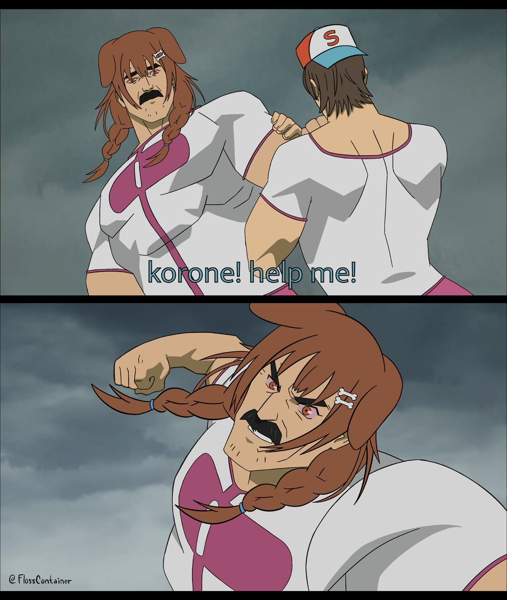 FlossContainer's tweet image. #できたてころね #プロテインザスバル #hololivefanart 
My favorite part of the sports festival