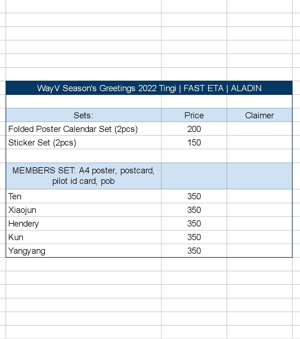 winwinterberryy's tweet photo. IC | WTS LFB

WayV SG Season's Greetings 2022 PH Tingi

❌ I Will only get WINWIN Set, Outbox, Diary, Desk Calendar, Brochure and Note Set. ❌ I'll tingi the rest. 

Member Set: 350

FAST ETA | FETA
Pob from Aladin
Dop: 50% 11/25, 50% 12/29

Will push tru if makuha lahat. https://t.co/8M7om6qPUN