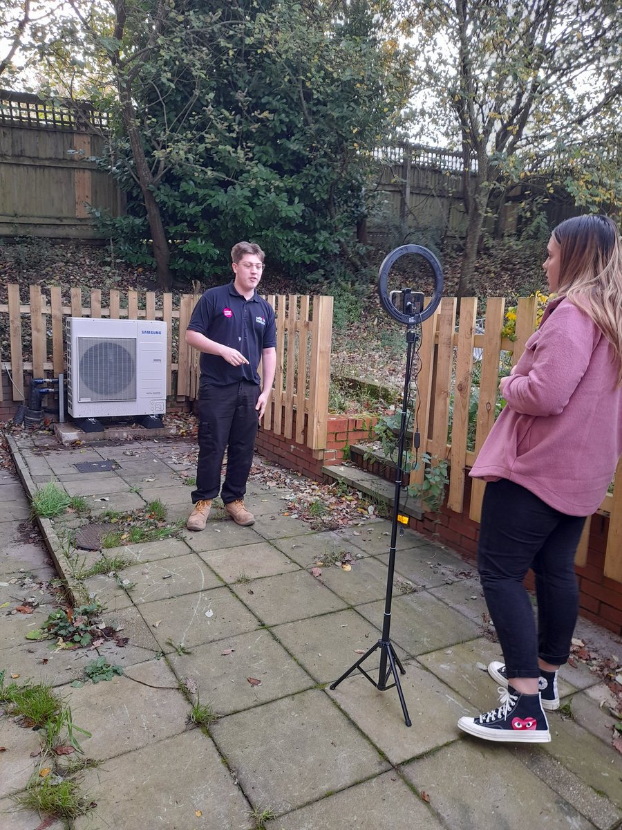 RebeccaTQ75's tweet photo. Had a great morning filming with Lauren from #Unitedwelsh and Jarred our electrical apprentice at #Celtichorizons  talking about how he obtained his apprenticeship and what his day to day work involves. 😀 great job!! https://t.co/NDaBPFmZ76