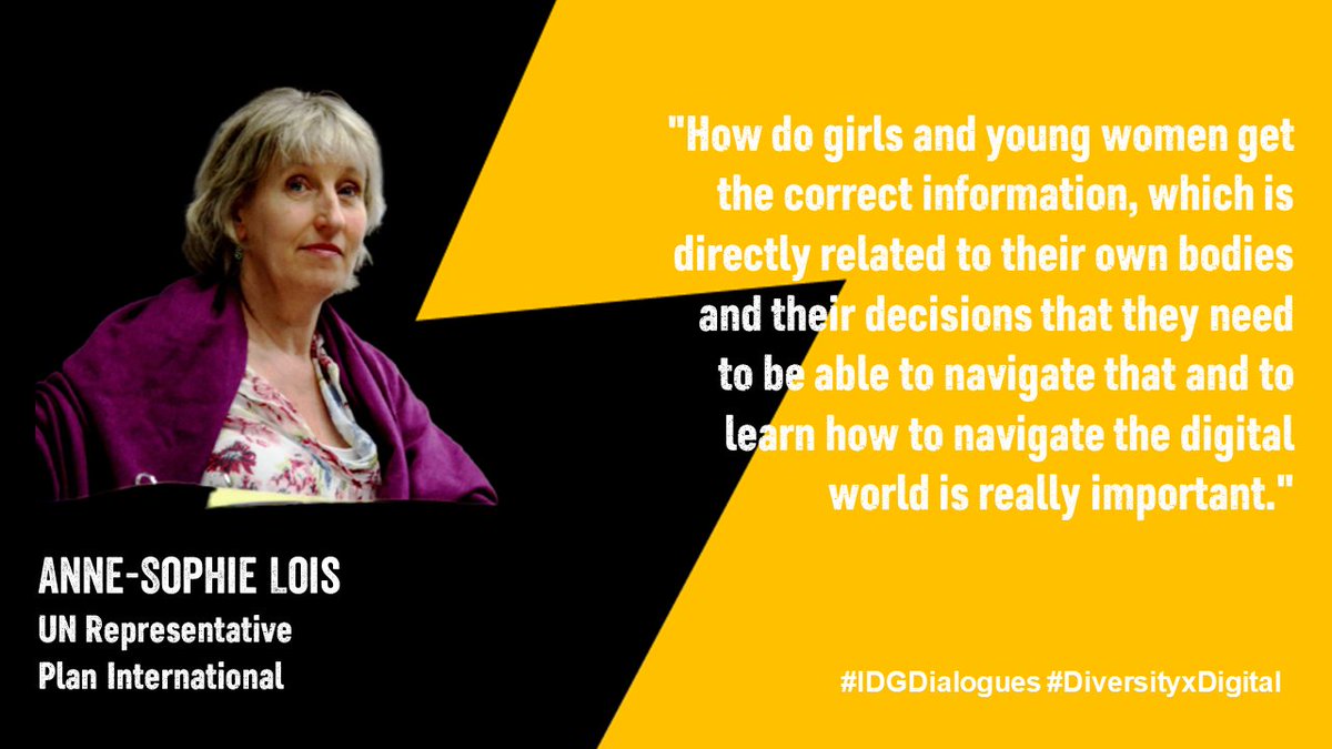 PlanNY_UN's tweet photo. In case you missed it, here is a highlight from Anne-Sophie Lois @Barnens in one of our #IDGDialogues 

Click this link to watch the dialogue! 👉 
https://t.co/bHg7qLuuoK

#FreeToBeOnline #DiversityXDigital #IDG2021 #DayOfTheGirl https://t.co/C880qGNZ4c