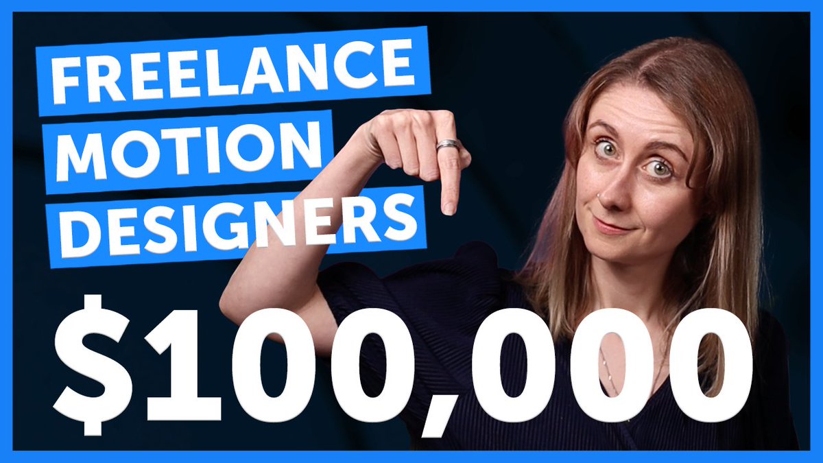 I asked freelance motion designers how they make 100k a year or more and compiled the best tips into this video. Thanks to John Filipkowski, <a href="/FullHarbor/">Austin Saylor</a>, <a href="/LizMoves/">Elizabeth Galian</a>, <a href="/moniwray/">Monique Wray</a>, @djsummitt, Shea Lord for being so open and honest about money! #motiondesign
youtube.com/watch?v=VbHH4E…