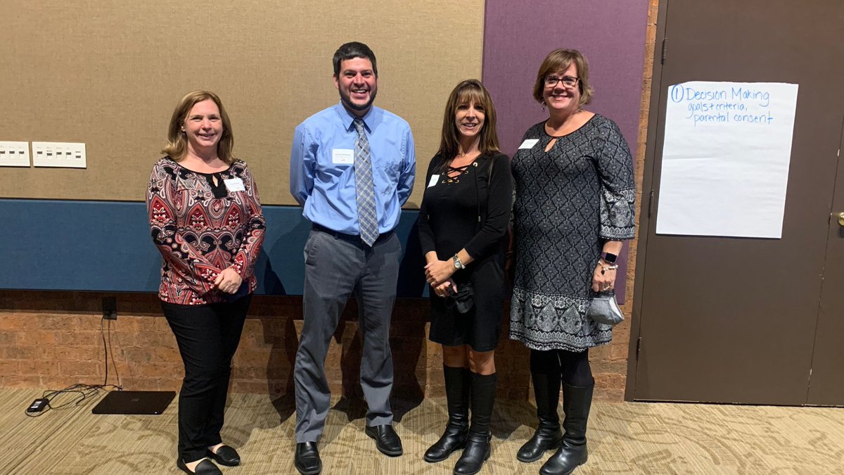 CCPS Special Education leaders presented on inclusive practices and students with significant cognitive disabilities at a MSDE Div. of Early Intervention/Spec. Ed. Services meeting.  

Pictured: Lisa Walker, Bryan Sammons, Christy Harris, Betsie Camilliere