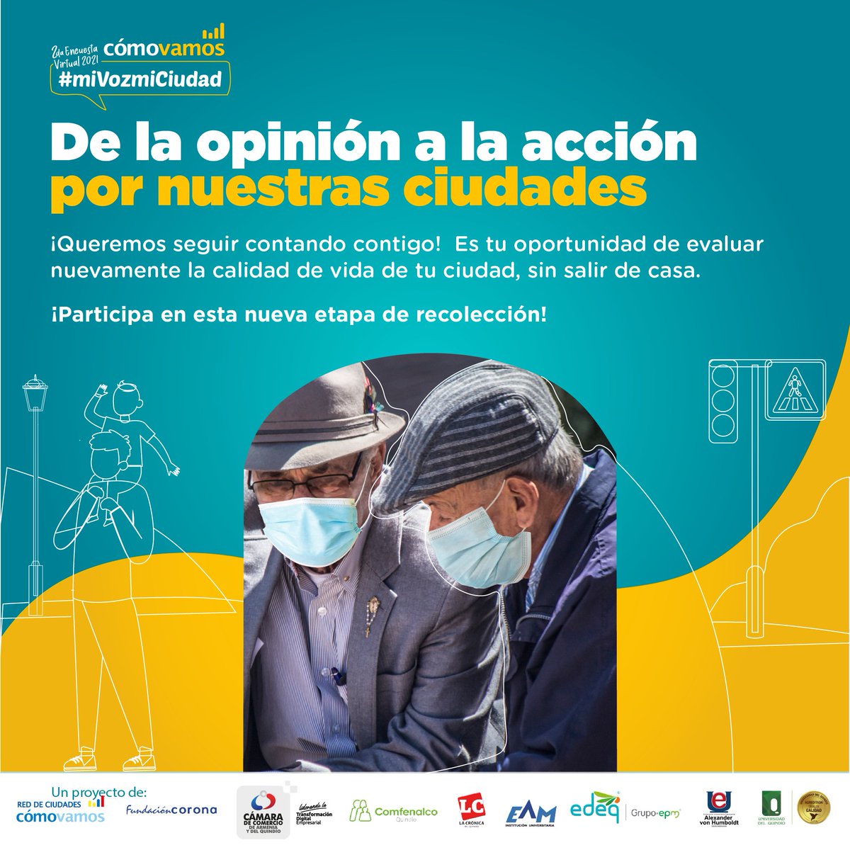Arm_ComoVamos's tweet photo. #miVozmiCiudad | De la opinión a la acción por nuestras ciudades

¡Queremos seguir contando contigo! Es tu oportunidad de evaluar nuevamente la calidad de vida de tu ciudad, sin salir de casa

¡No te quedes sin participar! ➡️ https://t.co/Rl1peYIGIS https://t.co/Owaa21KiOt